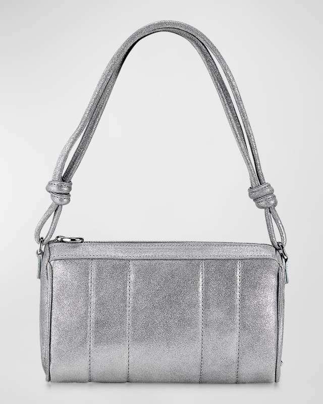 Maggie Metallic Leather Shoulder Bag